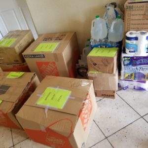 Relief Effort Boxes And Other Items